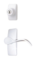 White Contemporary Curve Hardware