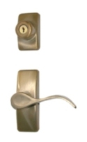 Antique Brass Contemporary Curve Hardware