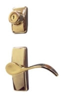 Bright Brass Contemporary Curve Hardware