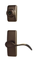 Aged Bronze Contemporary Curve Hardware